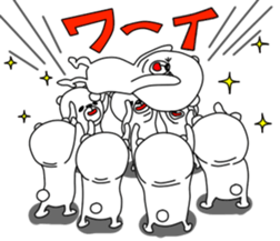 An annoying white bear. sticker #5358968