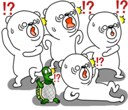 An annoying white bear. sticker #5358969