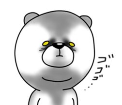 An annoying white bear. sticker #5358989