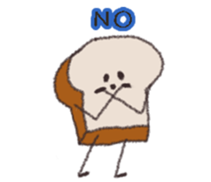 bread is little shy. sticker #5360459