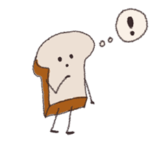 bread is little shy. sticker #5360469