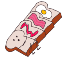 bread is little shy. sticker #5360471