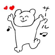 white bear happy days sticker #5361922