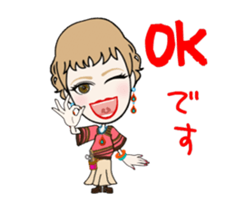 Female hairdresser in Kansai sticker #5362637