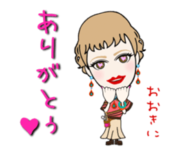 Female hairdresser in Kansai sticker #5362639