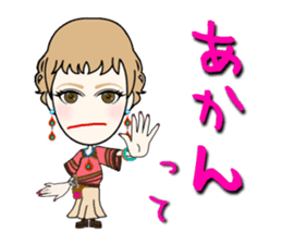 Female hairdresser in Kansai sticker #5362640