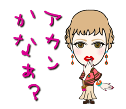 Female hairdresser in Kansai sticker #5362641