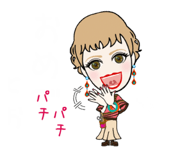 Female hairdresser in Kansai sticker #5362646