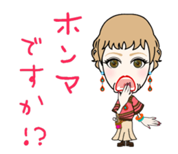 Female hairdresser in Kansai sticker #5362650