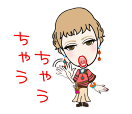 Female hairdresser in Kansai sticker #5362658