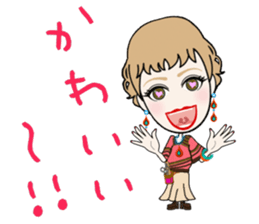 Female hairdresser in Kansai sticker #5362664