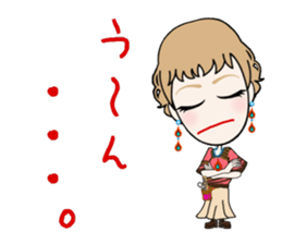 Female hairdresser in Kansai sticker #5362666