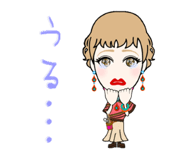 Female hairdresser in Kansai sticker #5362669