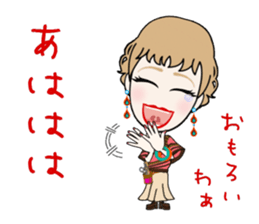 Female hairdresser in Kansai sticker #5362673