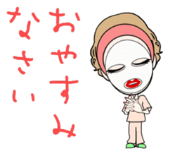 Female hairdresser in Kansai sticker #5362674