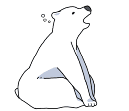 Polar bear??? sticker #5363199