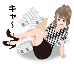 Life of gyaru 2(office worker version) sticker #5364578