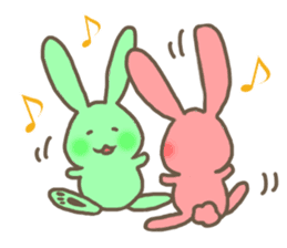 Colorful Rabbits Party!! sticker #5365678