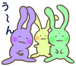 Colorful Rabbits Party!! sticker #5365686