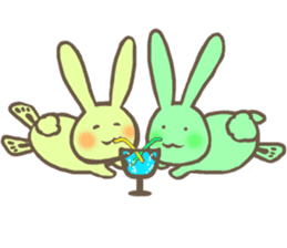 Colorful Rabbits Party!! sticker #5365707