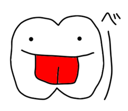 the lazy tooth, Haa chan. sticker #5365763