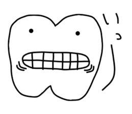 the lazy tooth, Haa chan. sticker #5365781