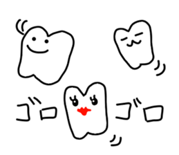 the lazy tooth, Haa chan. sticker #5365791