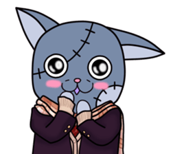 Zombie cat "Me-chan" Vol.2 sticker #5366481