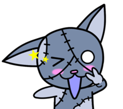 Zombie cat "Me-chan" Vol.2 sticker #5366482