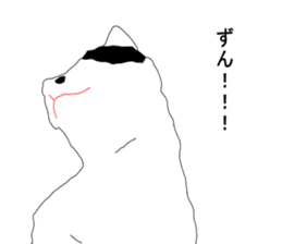 Black-and-white cat annko sticker #5367469