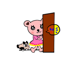 cute bobo bear and his Animal friends. sticker #5367545