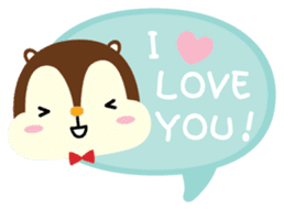 Squly & Friends: Love sticker #5369198
