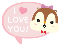 Squly & Friends: Love sticker #5369199