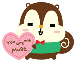 Squly & Friends: Love sticker #5369203