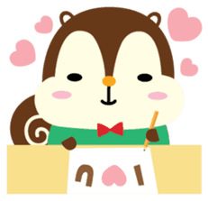 Squly & Friends: Love sticker #5369204