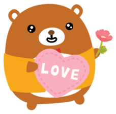 Squly & Friends: Love sticker #5369206