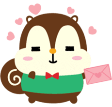 Squly & Friends: Love sticker #5369207