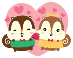 Squly & Friends: Love sticker #5369214