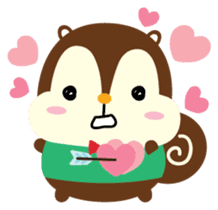 Squly & Friends: Love sticker #5369232