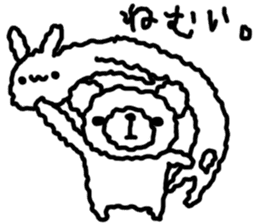 Kumataro of the funyafunya bear. sticker #5369523