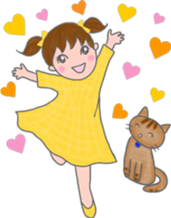 cat and girl part 4 sticker #5369651