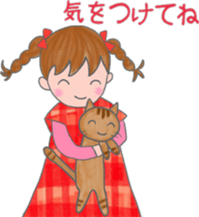 cat and girl part 4 sticker #5369653