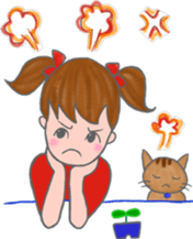 cat and girl part 4 sticker #5369654