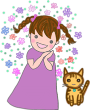 cat and girl part 4 sticker #5369663