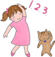 cat and girl part 4 sticker #5369664