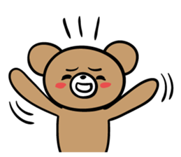 Bear and friend's happy day 2 sticker #5369996