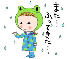 Chillin rainy weather sticker #5370118