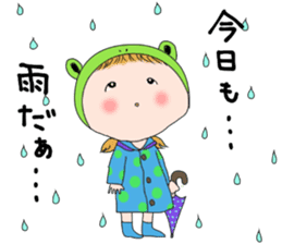 Chillin rainy weather sticker #5370119