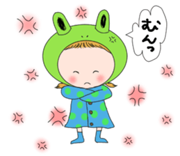 Chillin rainy weather sticker #5370127