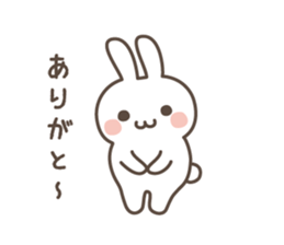 Slightly rather thick cute rabbit sticker #5370666